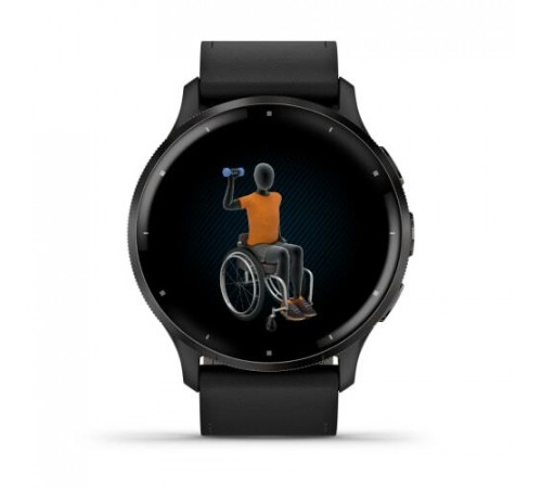 Умные часы Garmin Venu 3 (черный, с силиконовым ремешком)