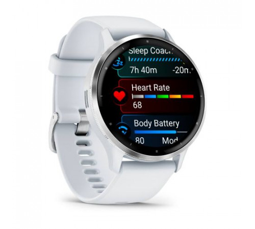 Умные часы Garmin Venu 3 (белый, с силиконовым ремешком)