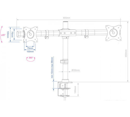 Кронштейн Arm Media LCD-T42