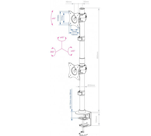 Кронштейн Arm Media LCD-T43