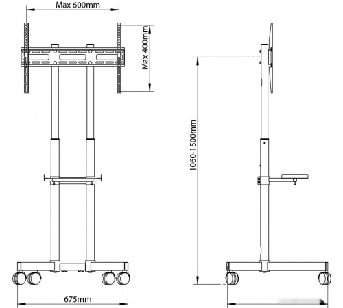 Кронштейн Arm Media PT-Stand-7 (черный)