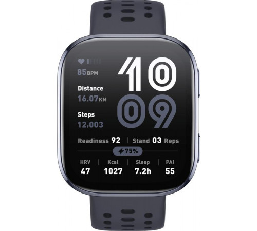 Умные часы Amazfit Bip 6 (черный, с черным силиконовым ремешком)