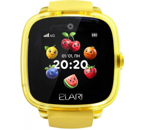 Детские умные часы Elari KidPhone Fresh 4G (желтый)