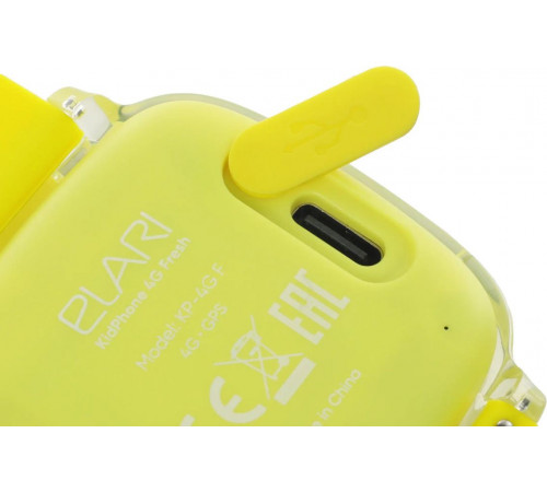 Детские умные часы Elari KidPhone Fresh 4G (желтый)