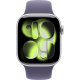 Умные часы Apple Watch Series 11 42 мм (алюминиевый корпус, серебристый/фиолетовый туман, спортивный силиконовый ремешок S/M)