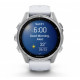 Умные часы Garmin Fenix 8 43мм (серебристый, белый ремешок)