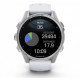 Умные часы Garmin Fenix 8 43мм (серебристый, белый ремешок)