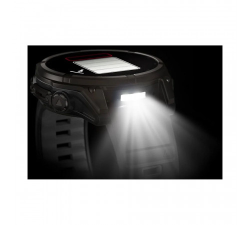 Умные часы Garmin Fenix 8 47мм (серый, черный силиконовый ремешок)