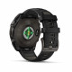 Умные часы Garmin Fenix 8 47мм (серый, черный силиконовый ремешок)
