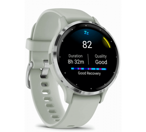 Умные часы Garmin Venu 3S (шалфей, с силиконовым ремешком)