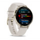 Умные часы Garmin Venu 3S (слоновая кость, с силиконовым ремешком)