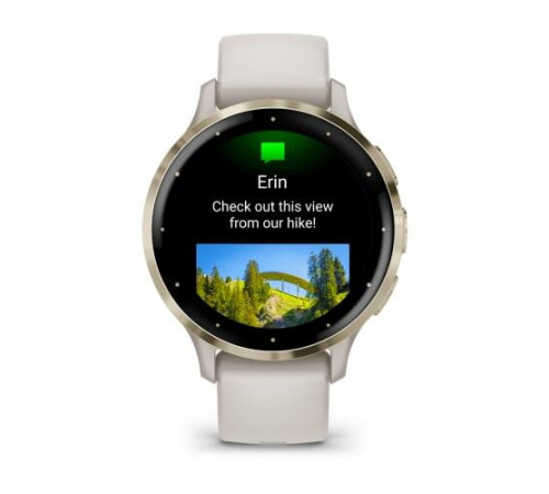 Умные часы Garmin Venu 3S (слоновая кость, с силиконовым ремешком)