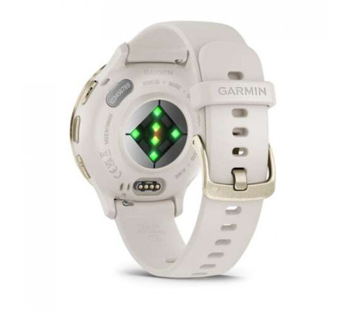 Умные часы Garmin Venu 3S (слоновая кость, с силиконовым ремешком)