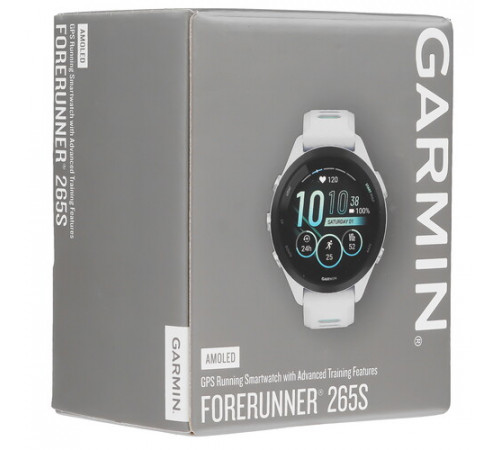 Умные часы Garmin Forerunner 265S (белый камень/нео-тропик)