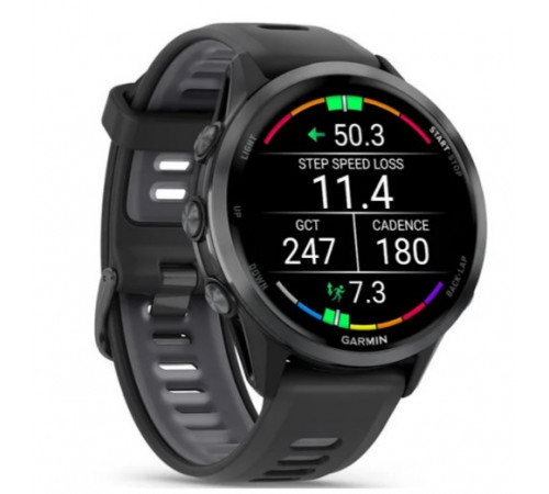 Умные часы Garmin Forerunner 970 47 мм (темно-серый/серый)