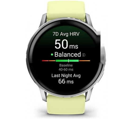 Умные часы Garmin Venu 4 45 мм (серебристый/желтый)