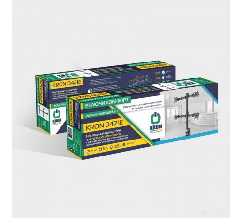 Кронштейн Onkron D421E (черный)