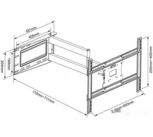 Кронштейн Onkron M7L (черный)