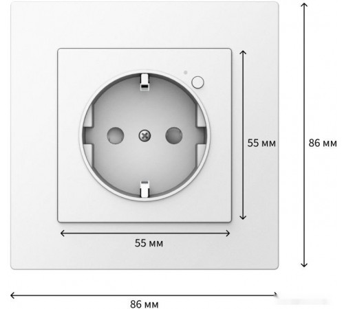Умная розетка Aqara Aqara Wall Outlet H2 WP-P01D