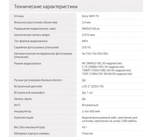 Экшн-камера DIGMA DiCam 320 DC320 (черный)