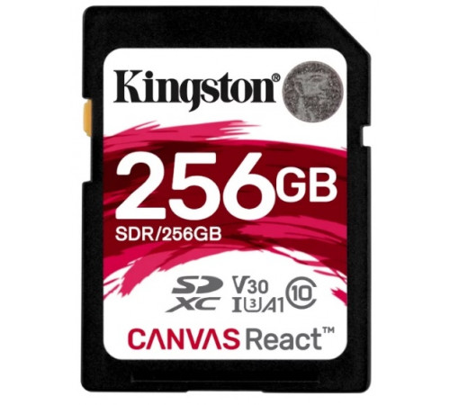 Карта памяти Kingston Canvas React SDR/256GB SDXC 256GB