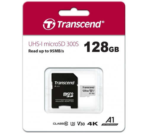 Карта памяти Transcend microSDXC 300S 128GB