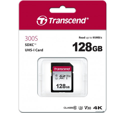 Карта памяти Transcend SDXC 300S 128GB