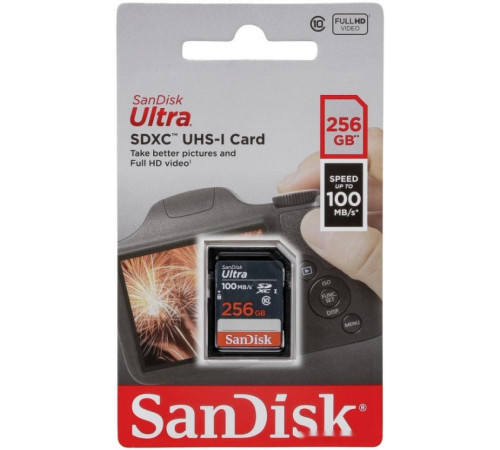 Карта памяти SanDisk Ultra SDXC SDSDUNR-256G-GN3IN 256GB