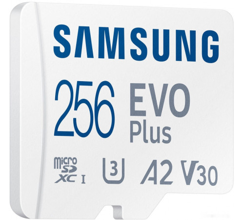 Карта памяти Samsung EVO Plus 2021 microSDXC 256GB (с адаптером)