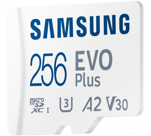 Карта памяти Samsung EVO Plus 2021 microSDXC 256GB (с адаптером)