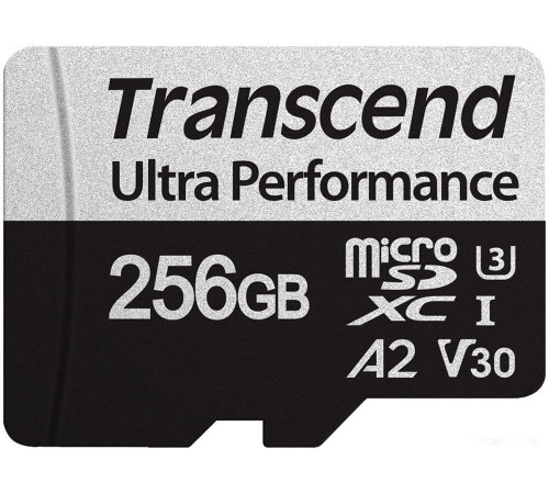 Карта памяти Transcend microSDXC 340S 256GB (с адаптером)