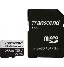 Карта памяти Transcend microSDXC 340S 256GB (с адаптером)