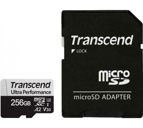 Карта памяти Transcend microSDXC 340S 256GB (с адаптером)