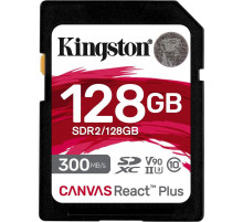 Карта памяти Kingston Canvas React Plus SDXC 128GB