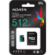 Карта памяти A-Data Premier Pro AUSDX512GUI3V30SA2-RA1 microSDXC 512GB (с адаптером)