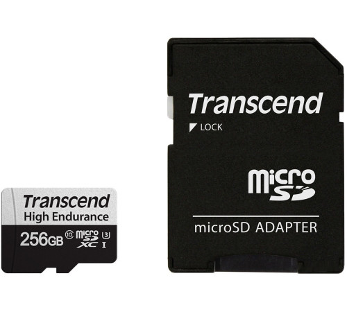 Карта памяти Transcend microSDXC TS256GUSD350V 256GB (с адаптером)