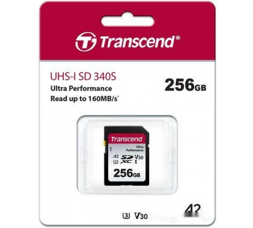 Карта памяти Transcend SDXC 340S 256GB TS256GSDC340S