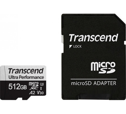 Карта памяти Transcend microSDXC 340S 512GB (с адаптером)