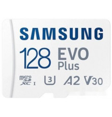 Карта памяти Samsung EVO Plus 2024 microSDXC 128GB (с адаптером)