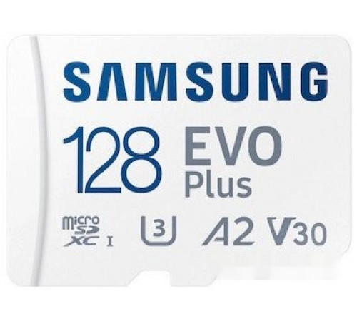 Карта памяти Samsung EVO Plus 2024 microSDXC 128GB (с адаптером)