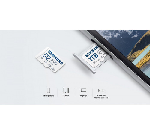 Карта памяти Samsung EVO Plus 2024 microSDXC 64GB (с адаптером)