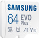 Карта памяти Samsung EVO Plus 2024 microSDXC 64GB (с адаптером)