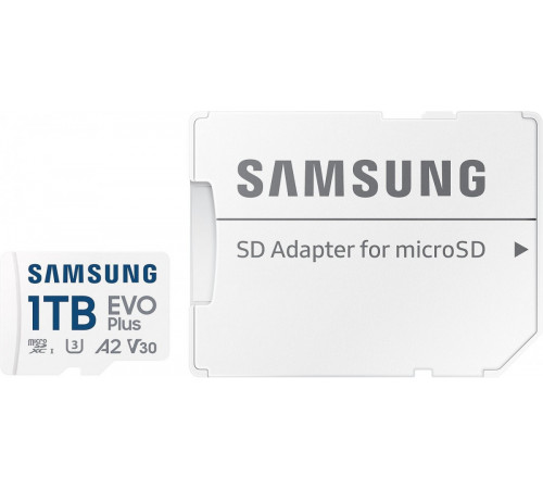 Карта памяти Samsung EVO Plus 2024 microSDXC 1TB (с адаптером)