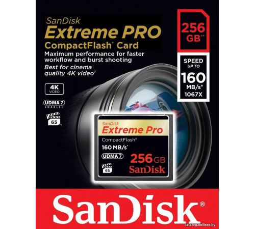 Карта памяти SanDisk Extreme Pro CompactFlash 256GB [SDCFXPS-256G-X46]