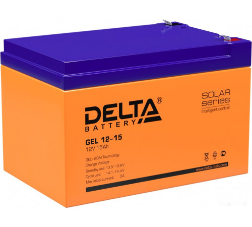 Аккумулятор для ИБП DELTA GEL 12-15 (12В/15 А·ч)