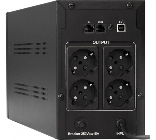Источник бесперебойного питания Exegate UNB-1500.LED.AVR.EURO.RJ.USB EP212521RUS