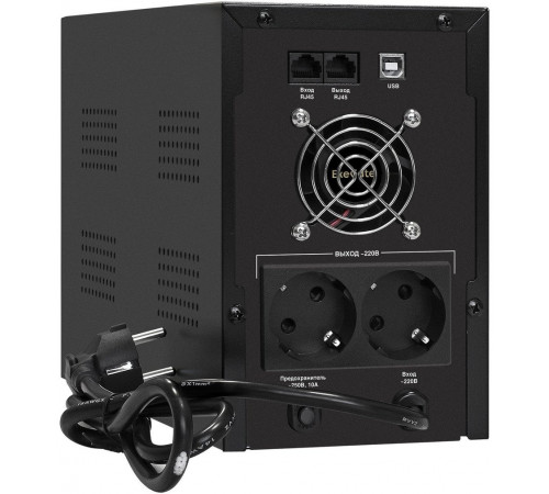 Источник бесперебойного питания Exegate SpecialPro Smart LLB-2000.LCD.AVR.2SH.RJ.USB EX292632RUS