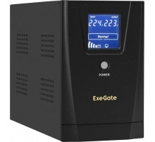 Источник бесперебойного питания Exegate SpecialPro Smart LLB-2000.LCD.AVR.2SH.RJ.USB EX292632RUS