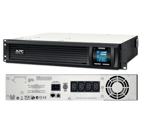 Источник бесперебойного питания APC Smart-UPS C 1000VA 2URack mountable LCD 230V