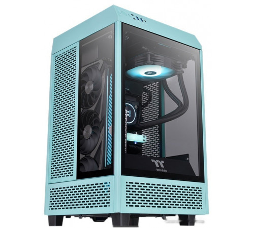 Корпус Thermaltake The Tower 100 Mini Turquoise CA-1R3-00SBWN-00